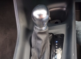 The gearstick in Matt Bowdler's new car